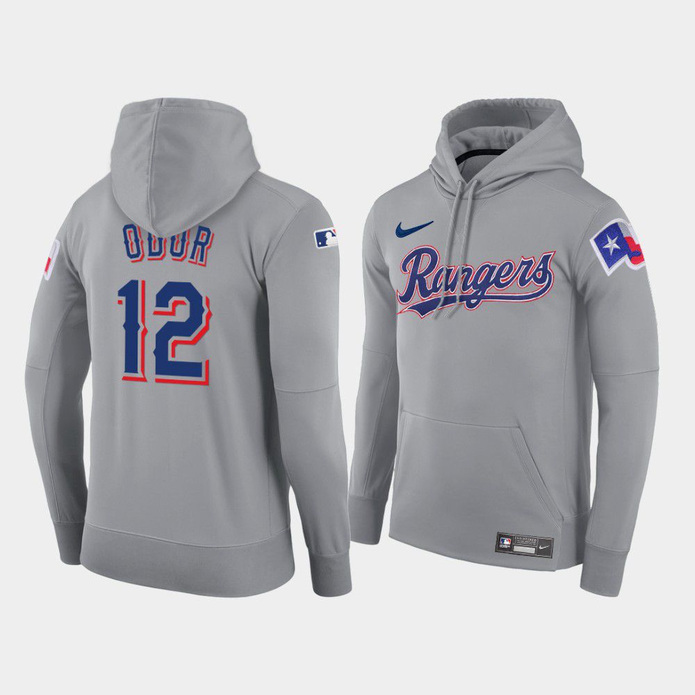Men Texas Rangers #12 Odor gray road hoodie 2021 MLB Nike Jerseys->texas rangers->MLB Jersey